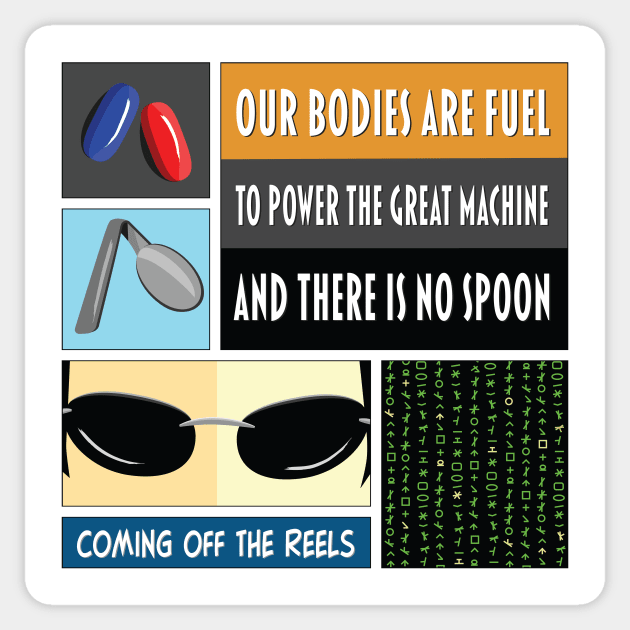 The Matrix Haiku Art Sticker by ComingOffTheReels